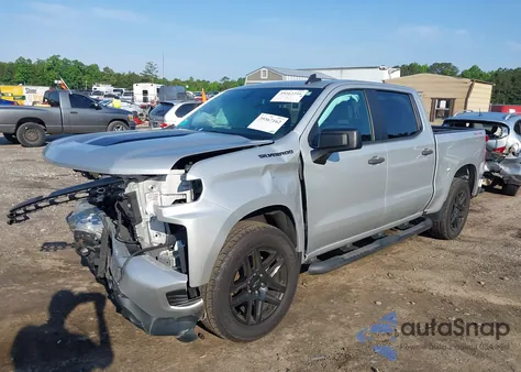 2020 Chevrolet Silverado 1500 4Wd Short Bed Custom из США, поврежденный, VIN 1GCPYBEK2LZ232936